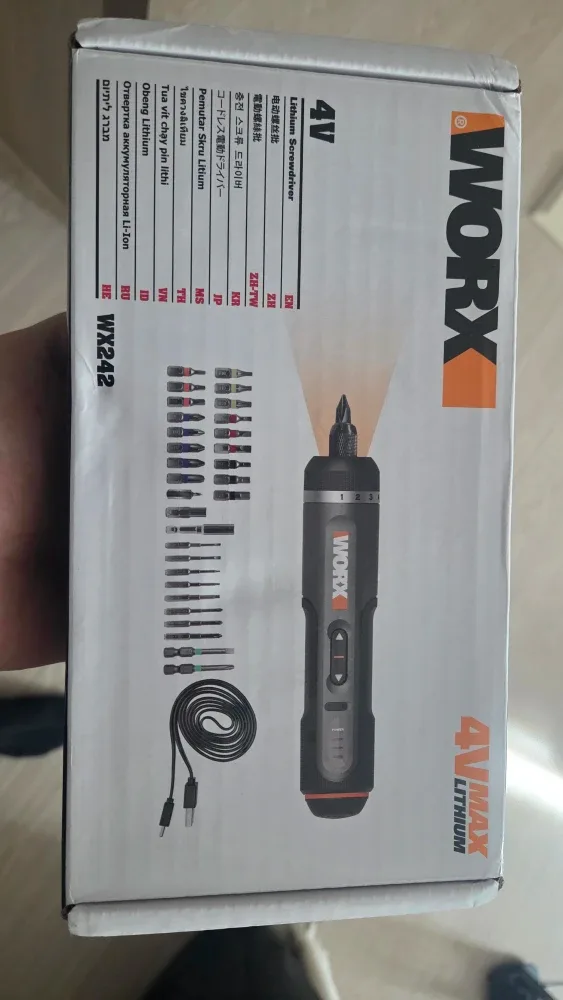 WORX 웍스 WX242 전동 드라이버(비트 포함)