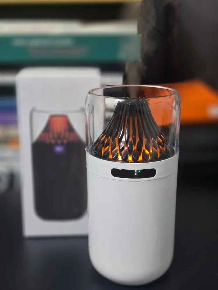 화산 무드등+가습기 새거팔아요