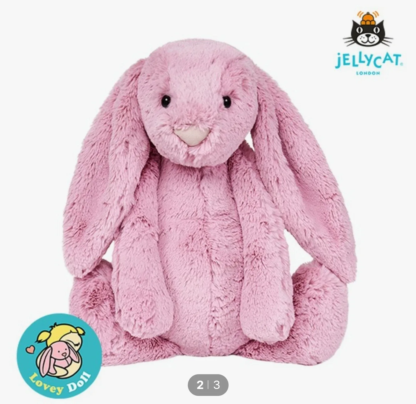 새상품 젤리캣 버니 L 인형 튤립핑크