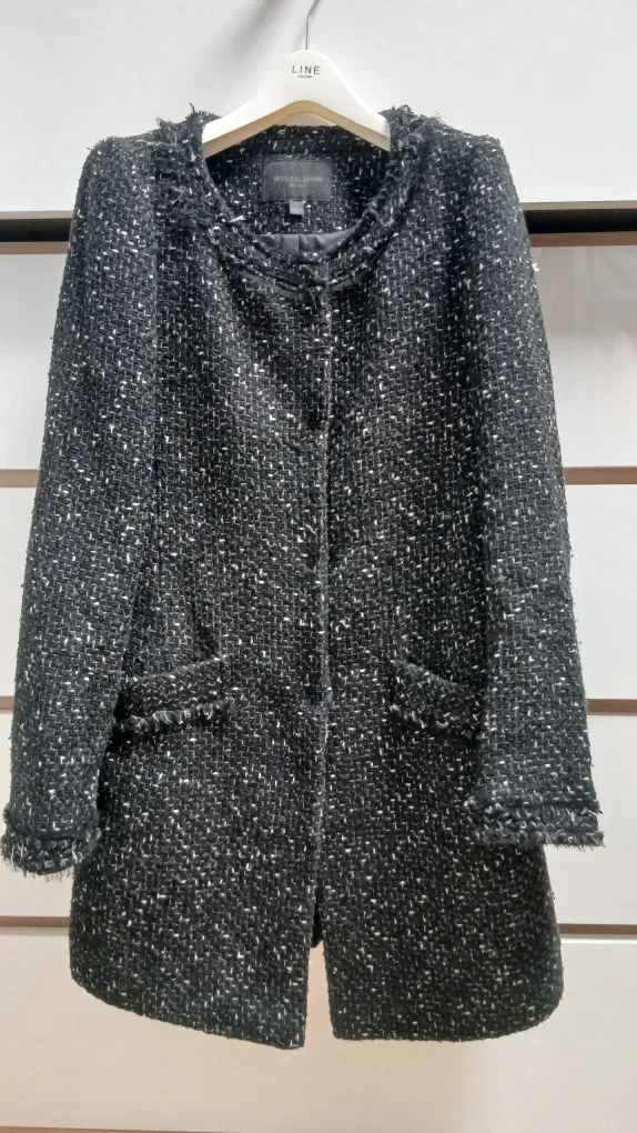 유니클로 모직 트위드 롱자켓 코트 s사이즈