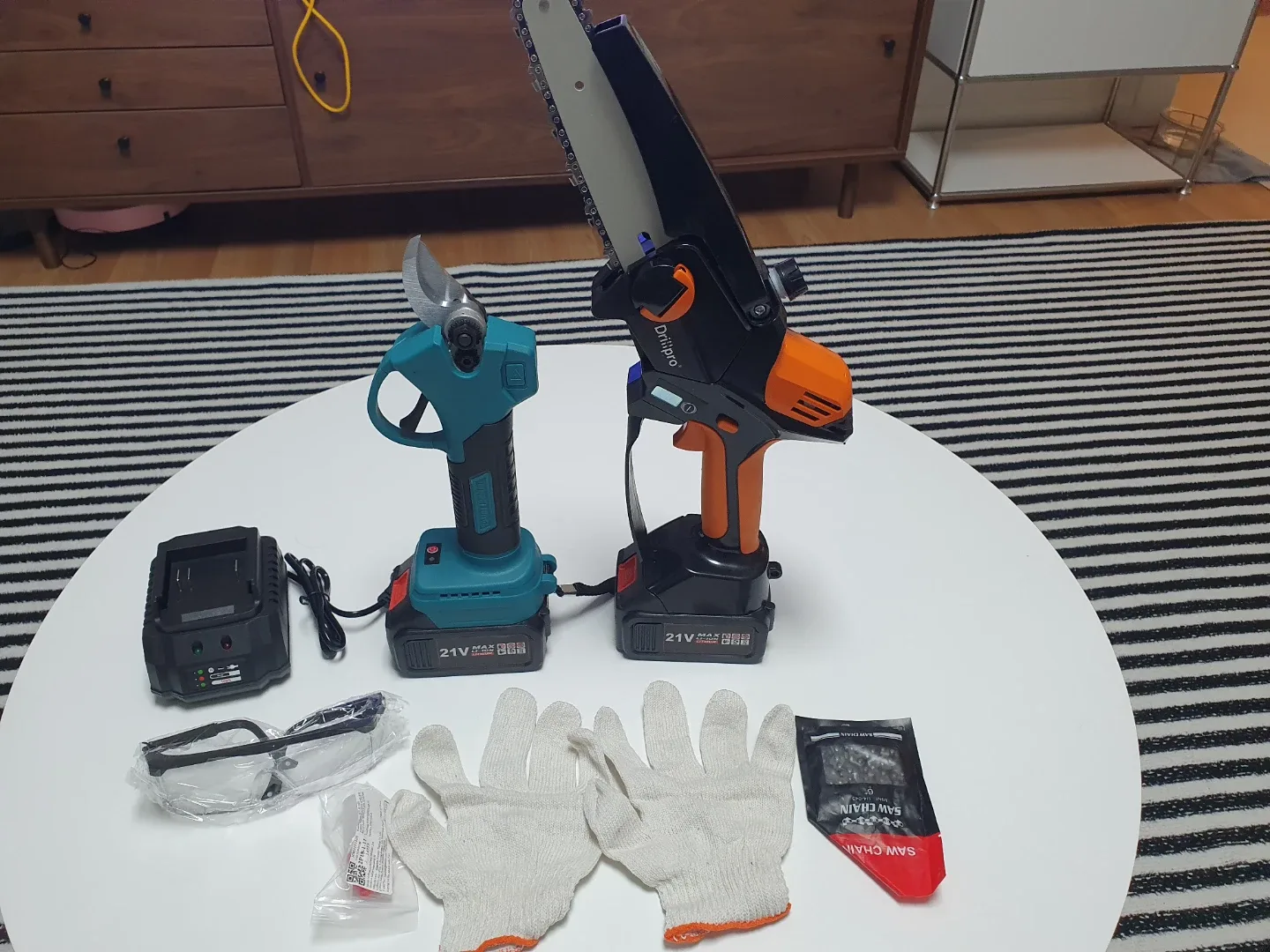 Drillpr전동 전지가위 & 톱 세트