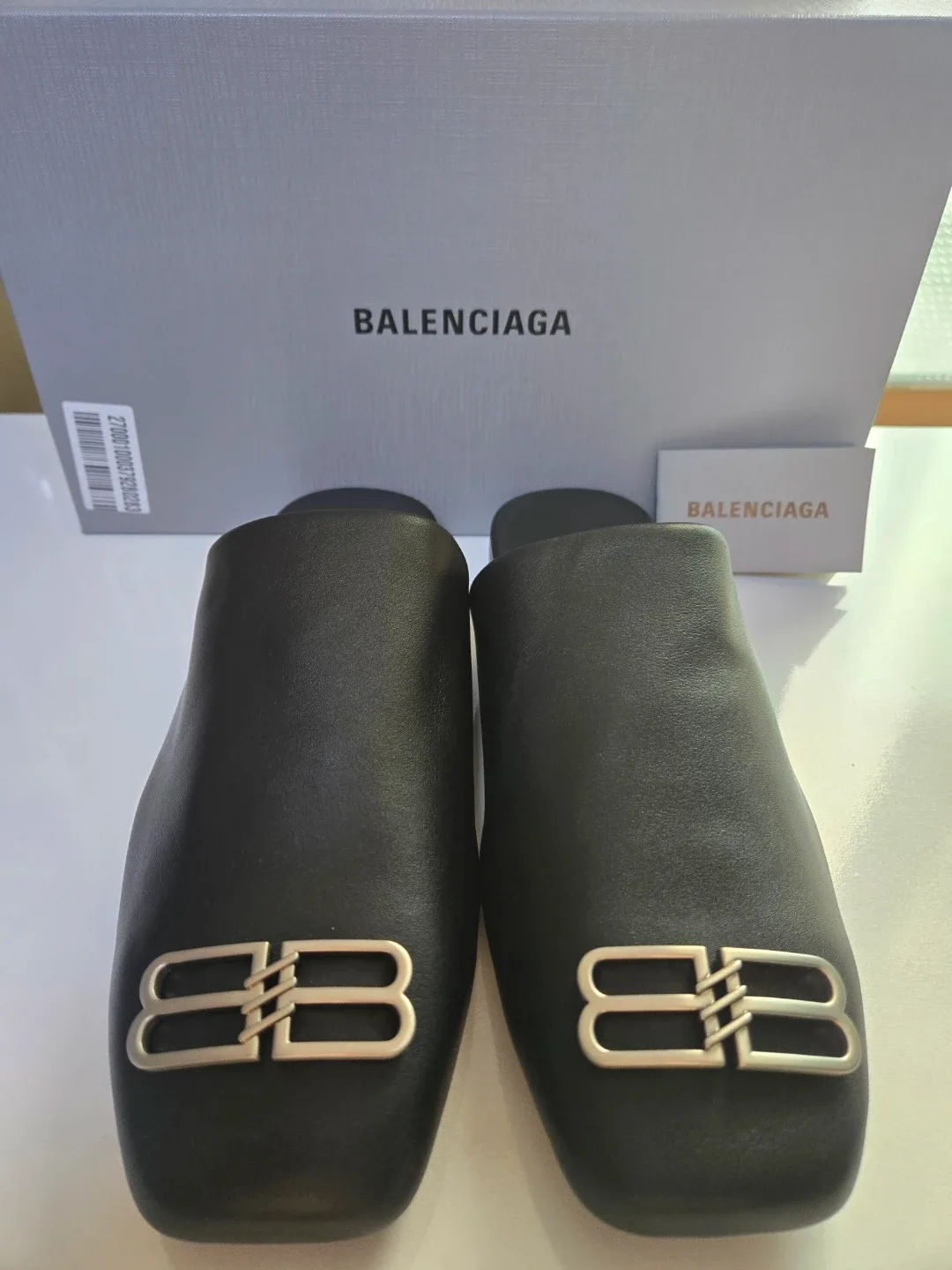 발렌시아가 COSY BB 뮬 블랙 42