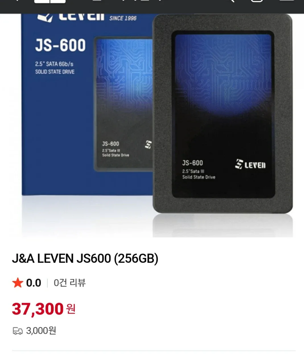 LEVEN JS600 SSD 256G 새제품