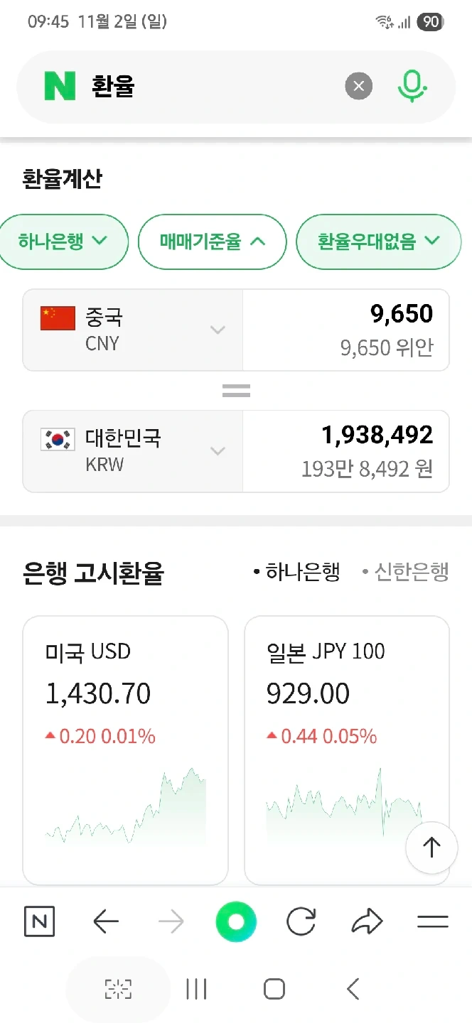 중국 50위안 위안화 9,650위안 | 티켓/교환권 | 당근 중고거래