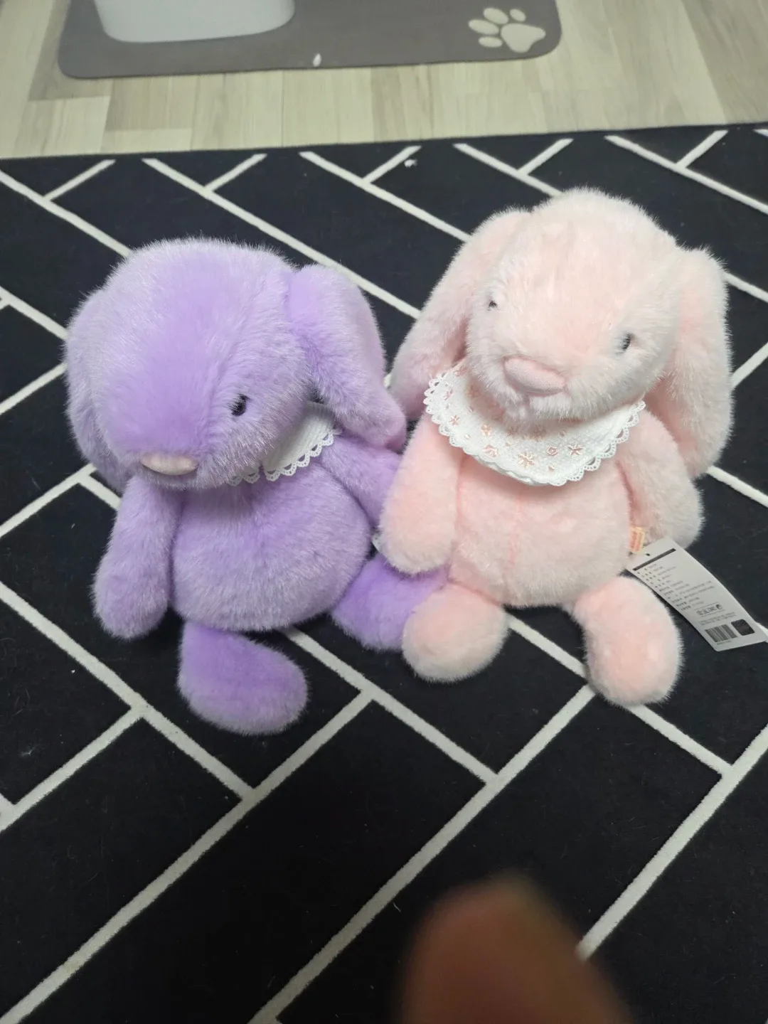 젤리캣 토끼 인형 라벤더 & 핑크