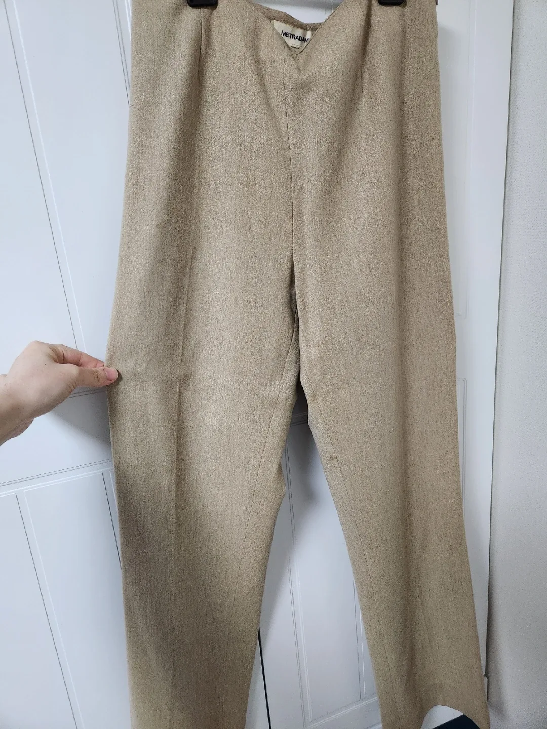 METRADAMO 슬랙스 / 라나울, 캐시미어 스트레이트팬츠