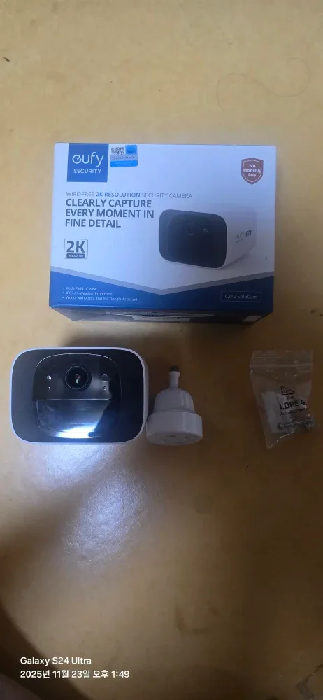 현관문 CCTV Eufy C210 SoloCam 2K 보안 카메라