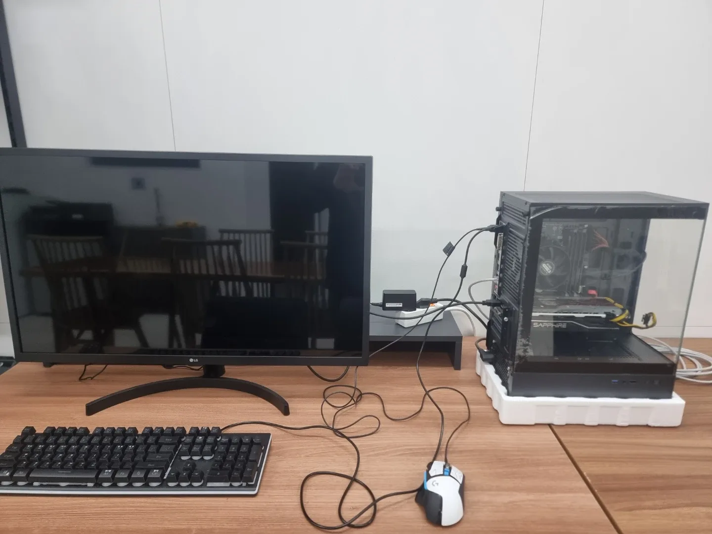 조립 데스크탑 PC 컴퓨터 4690 B85 16G 240G Ssd rx570