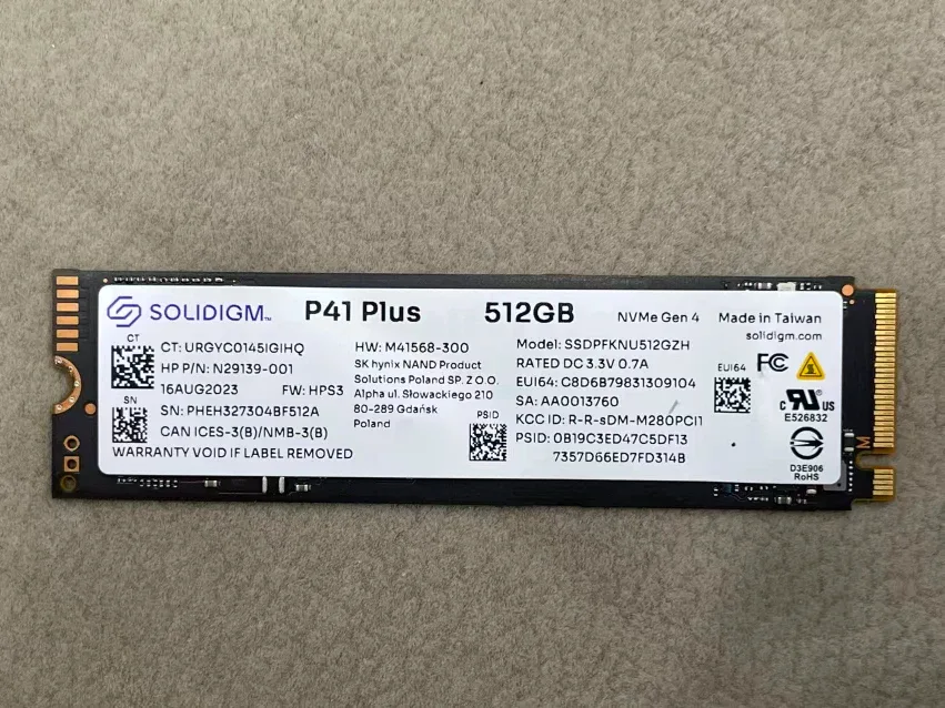 솔리다임 P41 Plus 512GB SSD