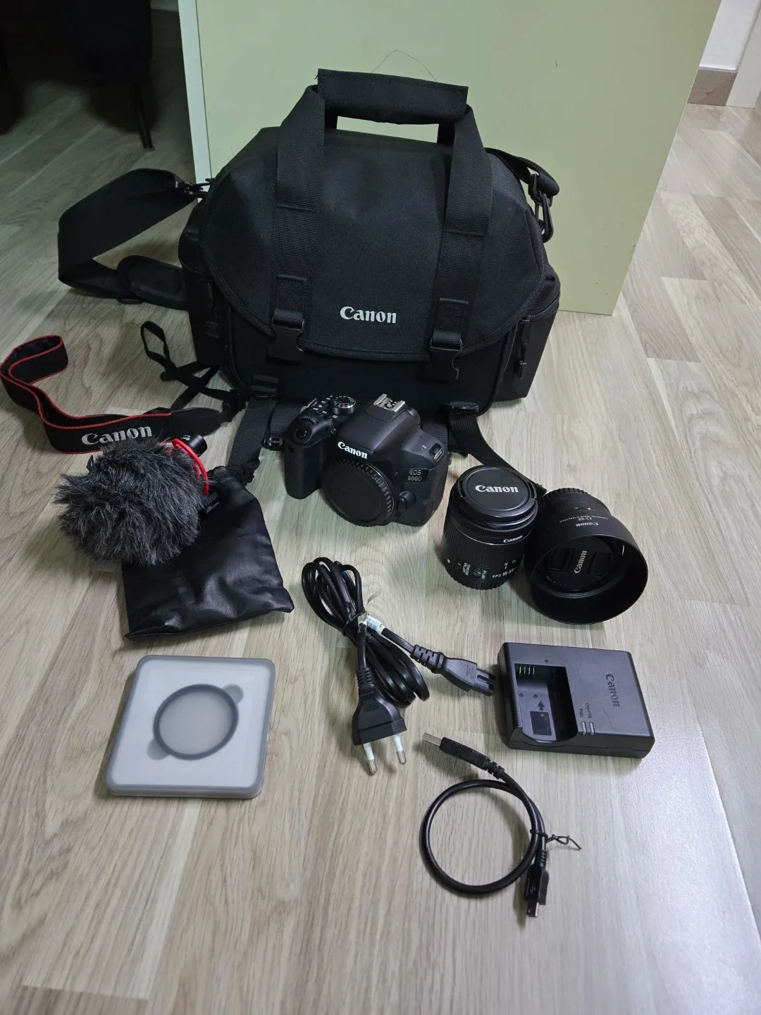 캐논 eos800d 18-55렌즈 50mm단렌즈 일괄 판매