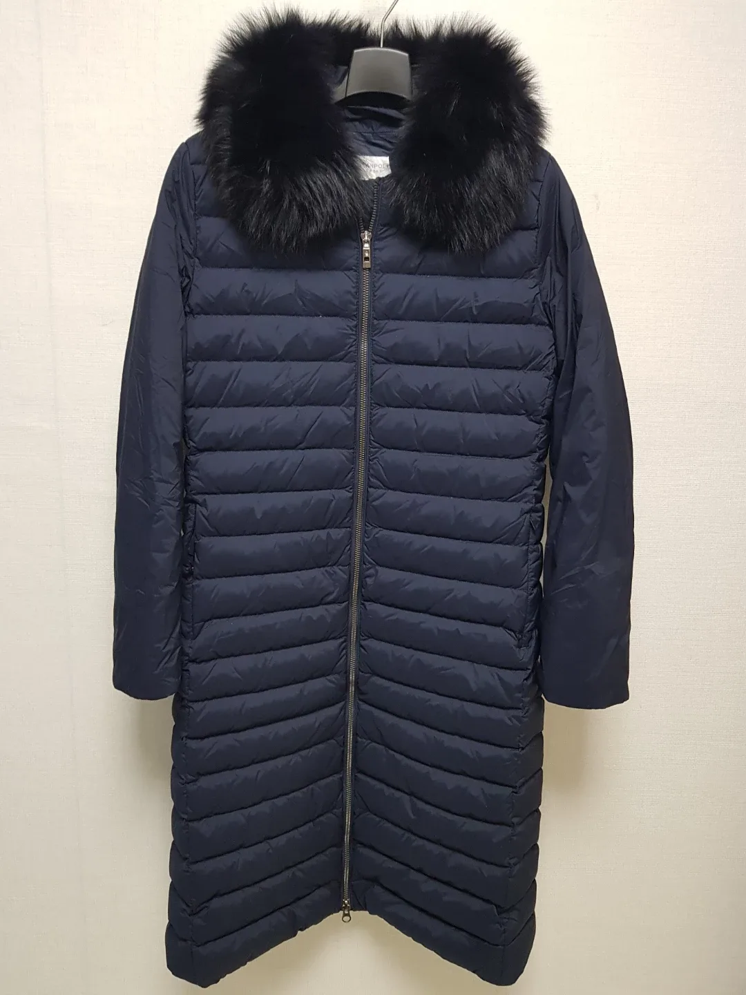 빈폴 구스 롱패딩(퍼는 여우퍼)