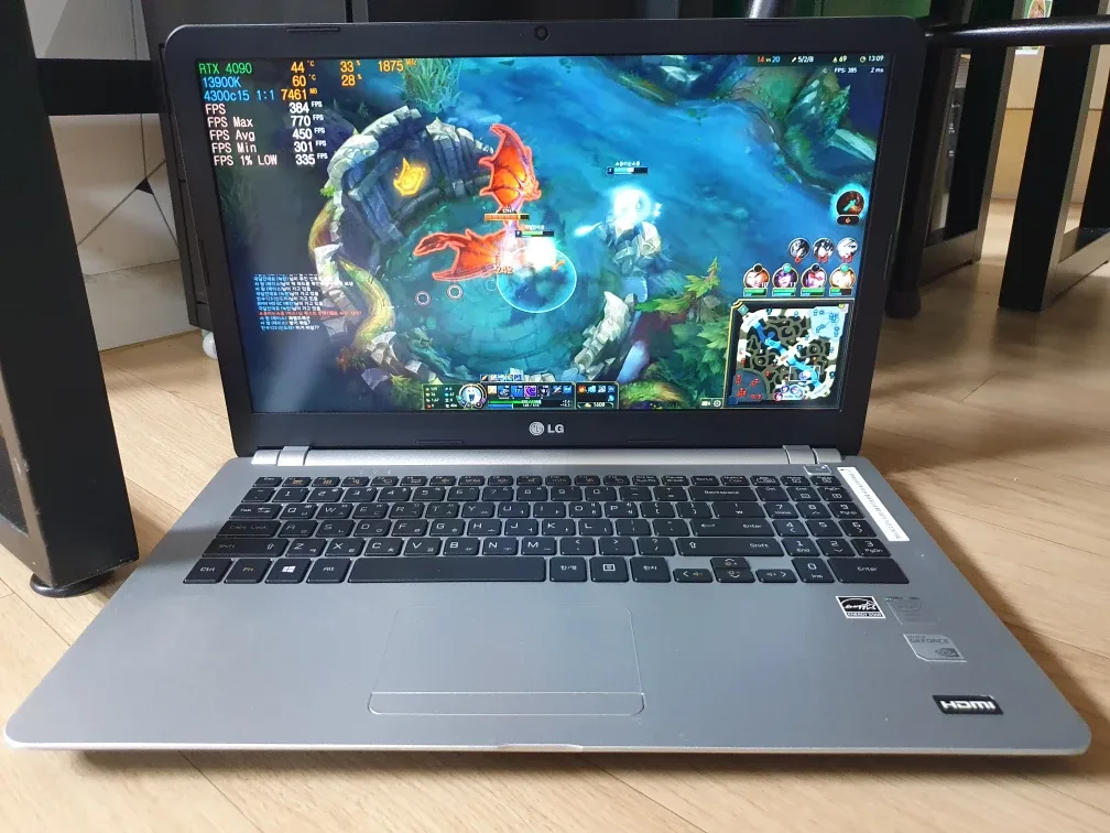 15.6인치~  Win11 상태 최상~  LG 노트북 게이밍~ 새배터리 / 정품설치