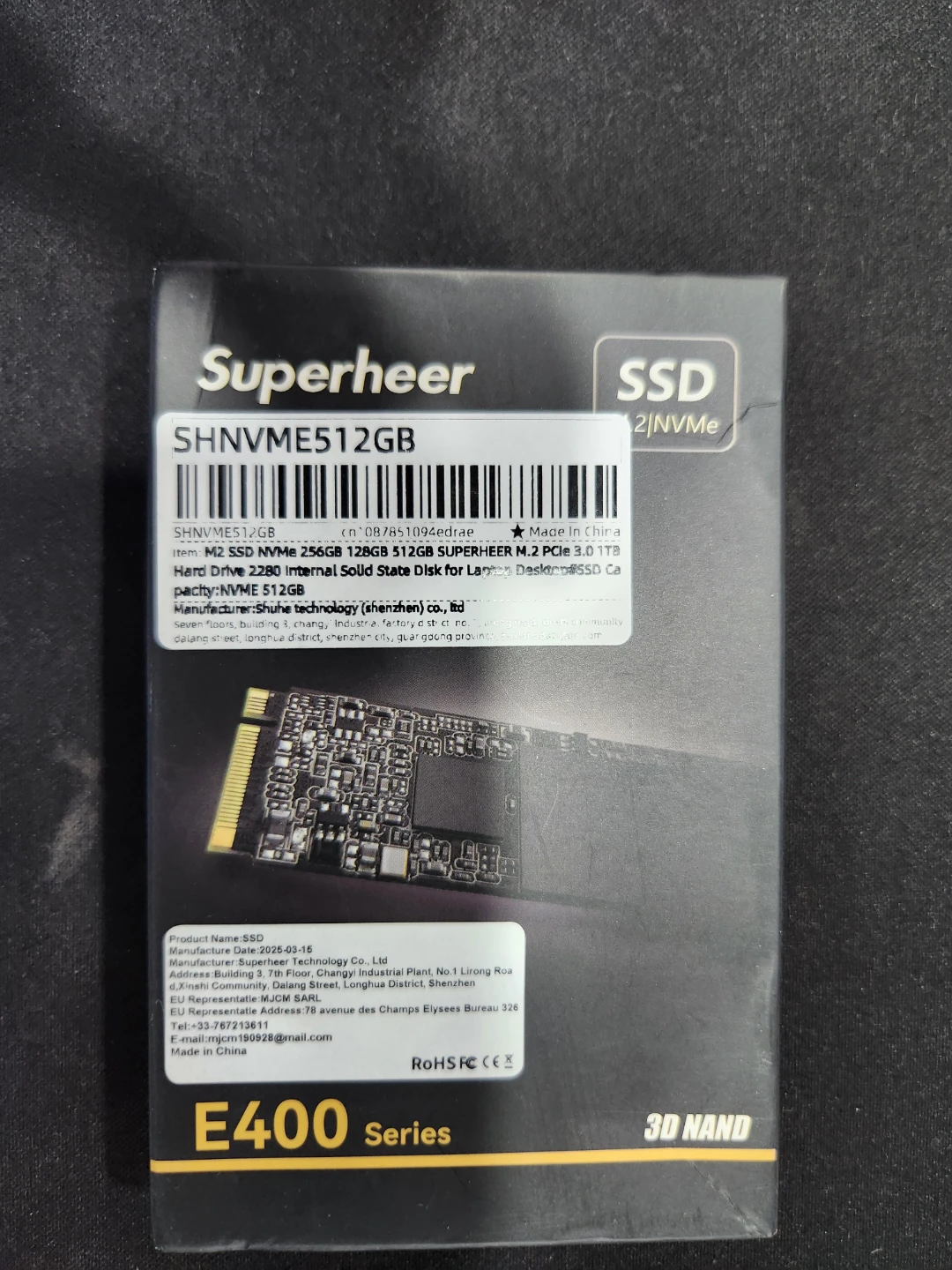 Superheer E400 NVMe SSD 512GB 새제품 | 디지털기기 | 당근 중고거래