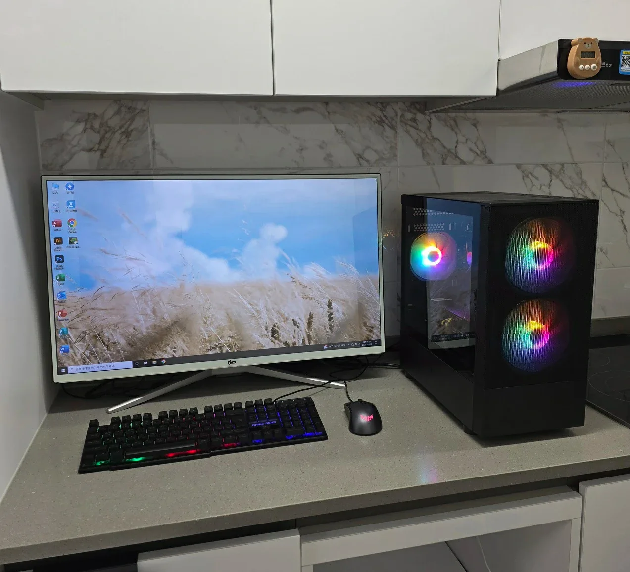 Intel 11세대 + 이엠텍 RTX 3070 게임용 본체 팔아요 모니터 같이 가능 아이온2 잘 돌아가는 컴퓨터