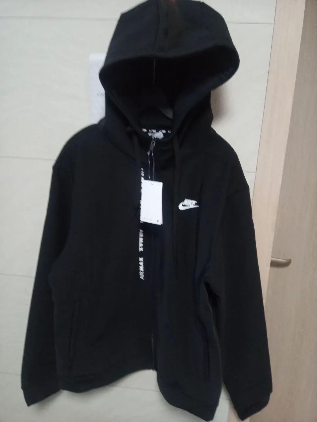 나이키 에어맥스 후드집업 블랙 새상품 XL