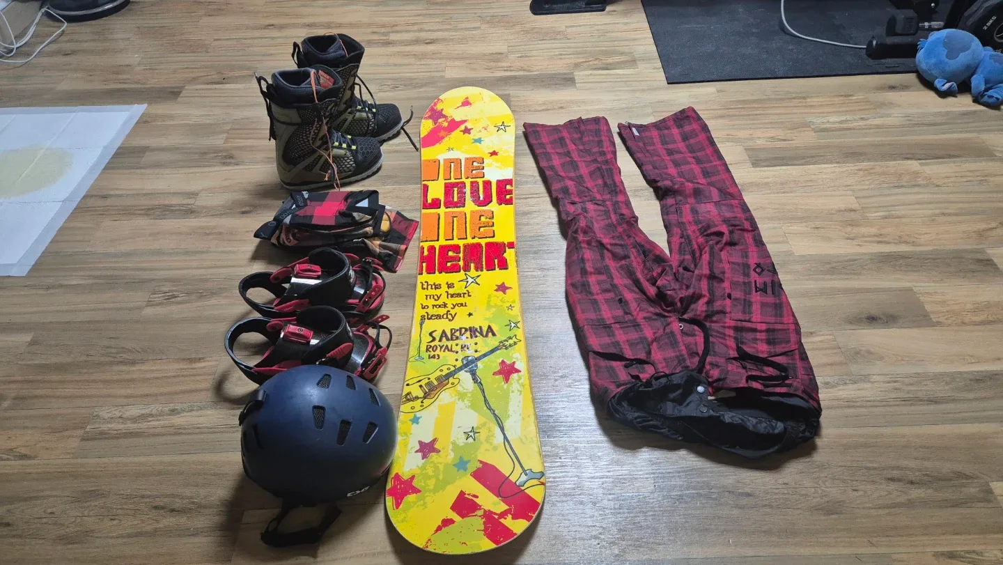 중학생, 여성 스노우보드 장비(개별판매 가능)