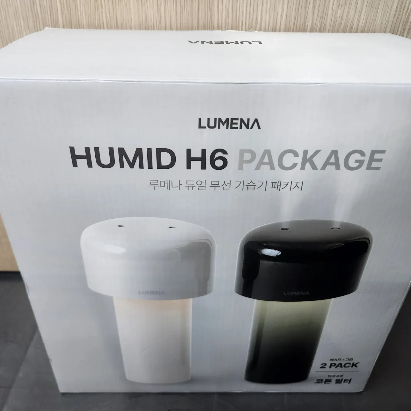 미개봉 루메나 HUMID H6 듀얼 무선 가습기