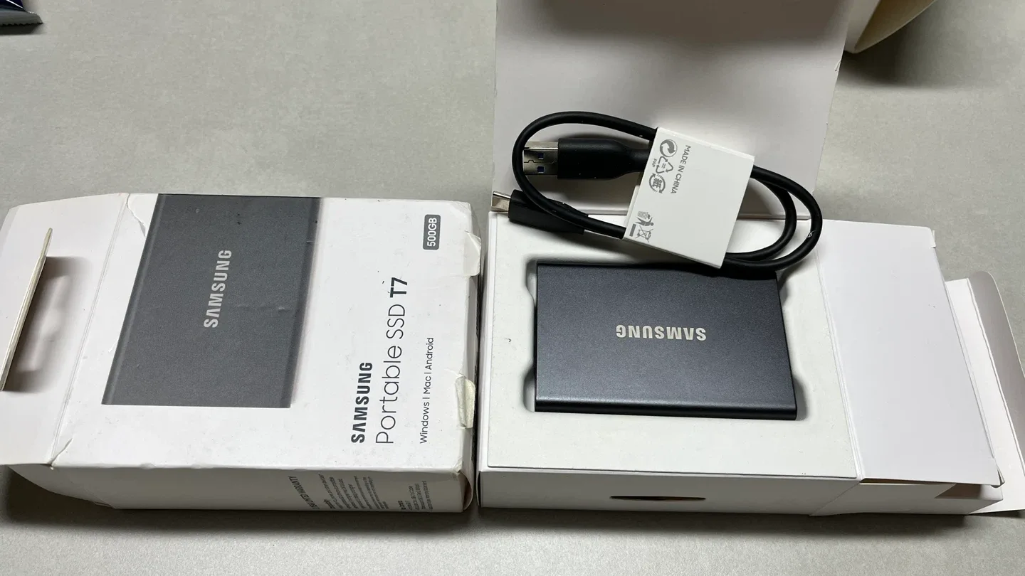 삼성 포터블 SSD T7 500GB