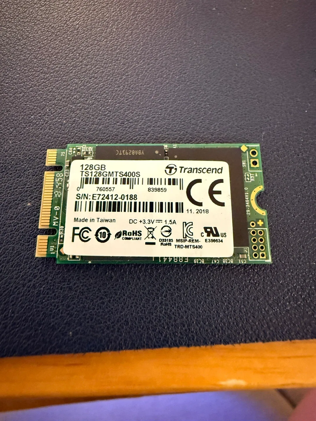트랜샌드 128GB M.2 SSD