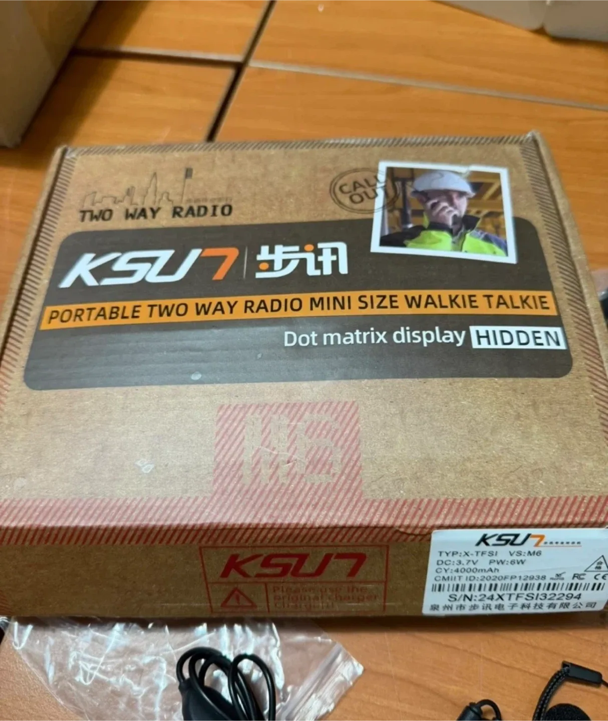 KSUN 7 휴대용 미니 워키토키 새제품