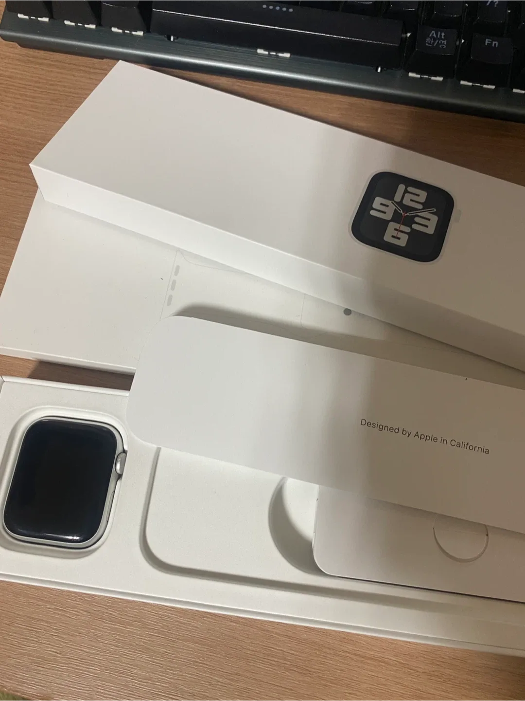 애플워치se2 44mm 실버 풀박
