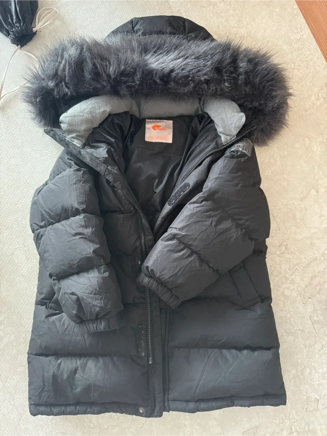 네파 키즈 패딩 120 블랙