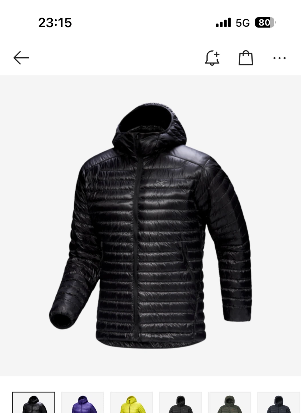 아크테릭스 세륨 후디 sl XL