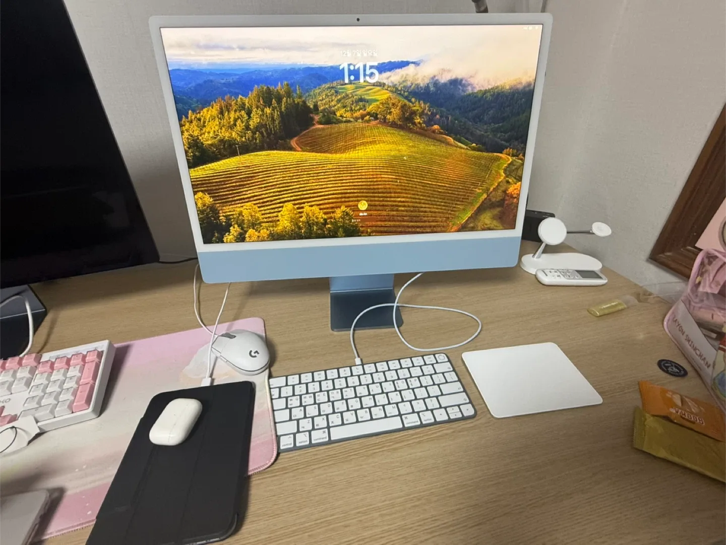 애플 아이맥 24인치 블루m3/핑크m1