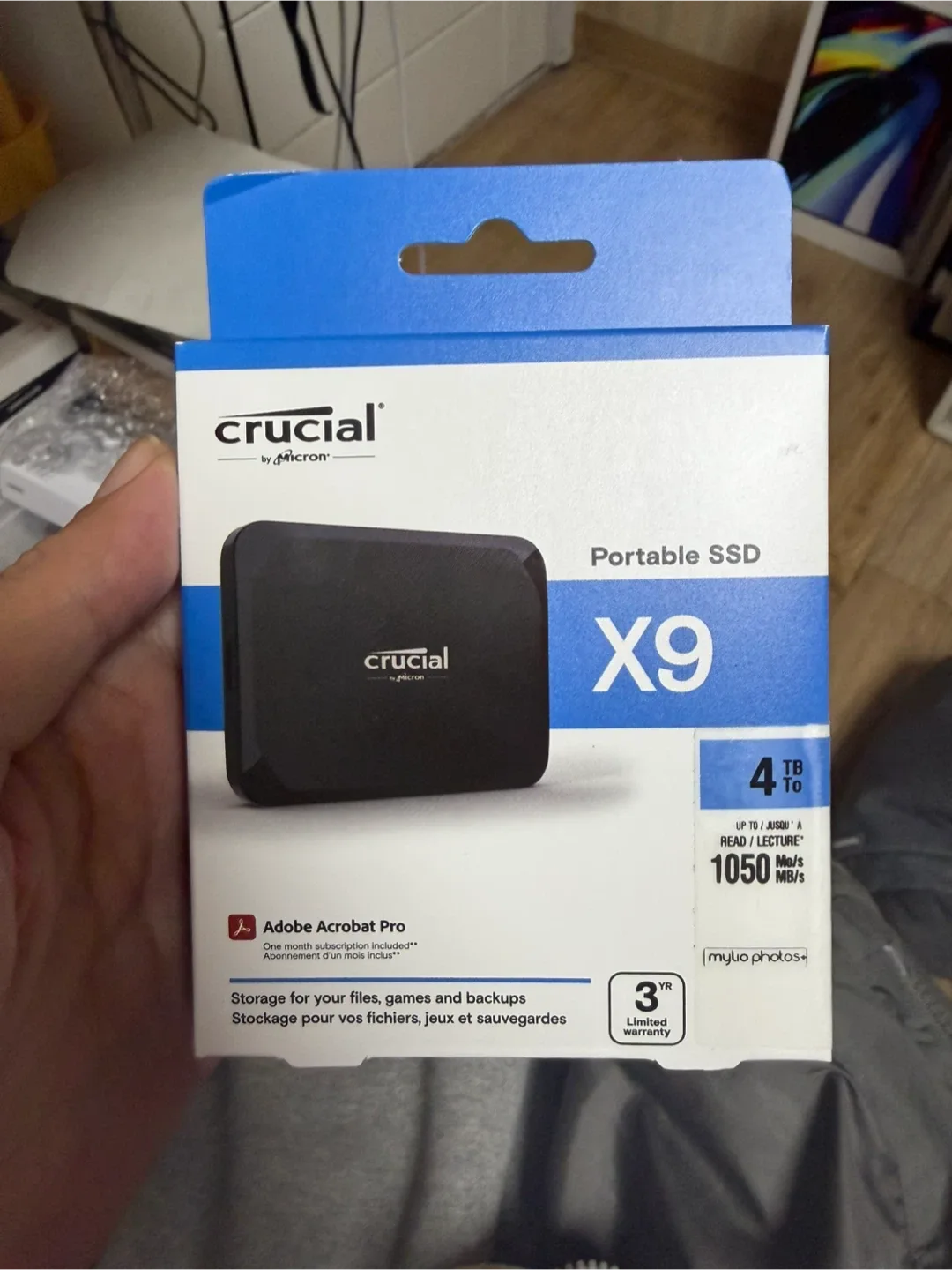 Crucial X9 Portable SSD 4TB 미개봉