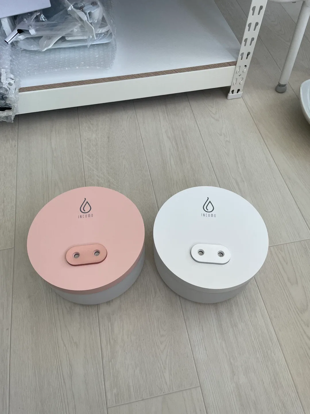 INLOMO 가열식 가습기 핑크+화이트