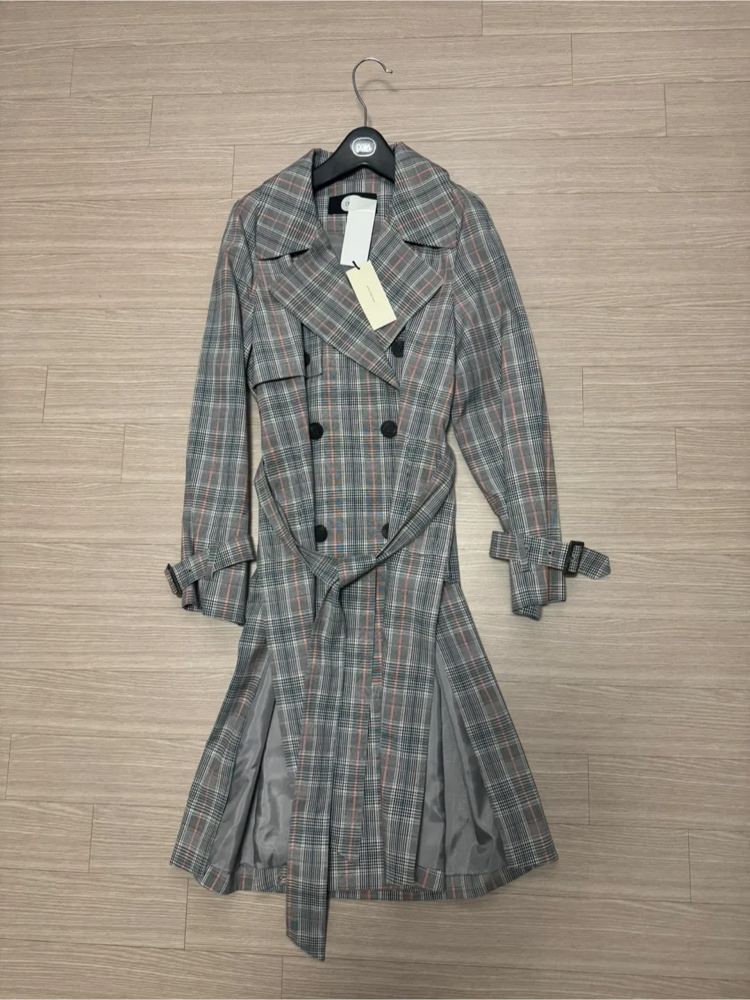 DEWL 체크 트렌치 코트 55 새상품