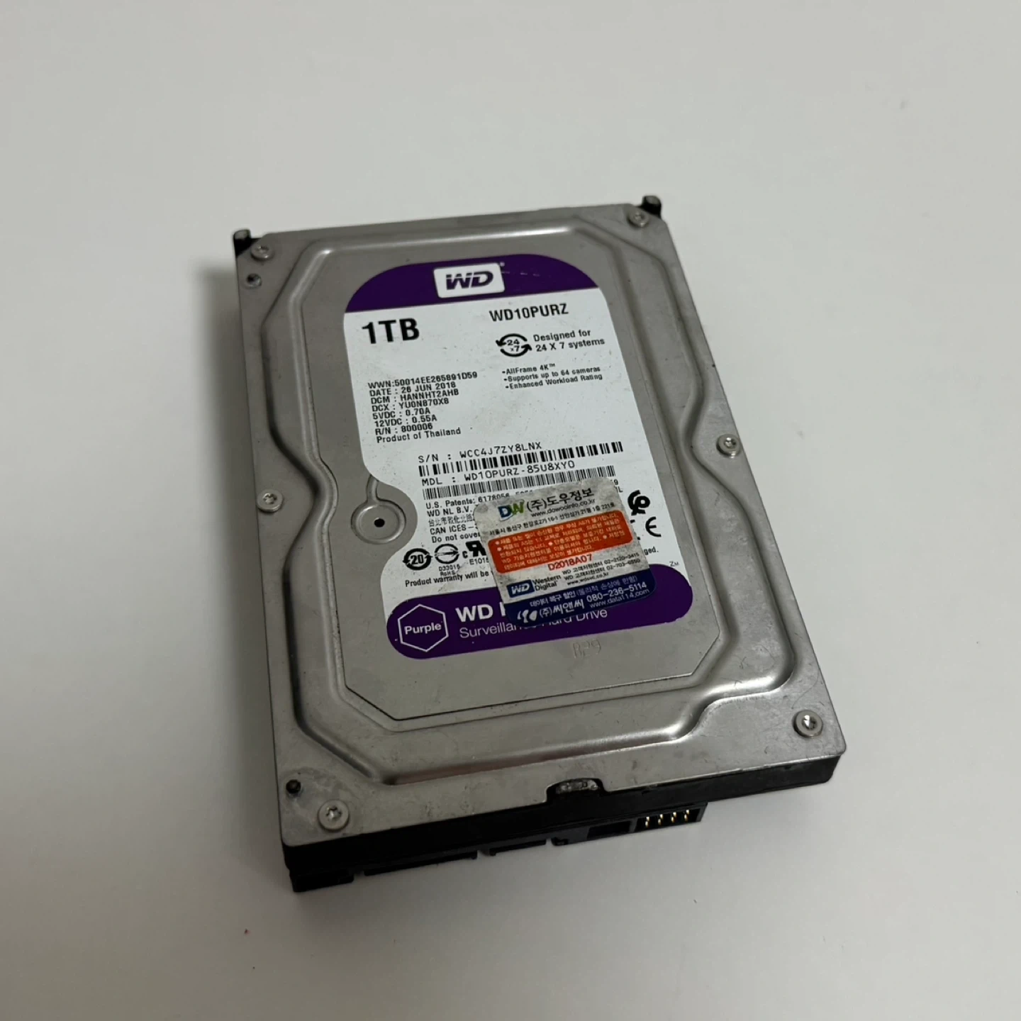WD Purple 1TB HDD 하드디스크 하드메모리 pc부품 | 디지털기기 | 당근 중고거래