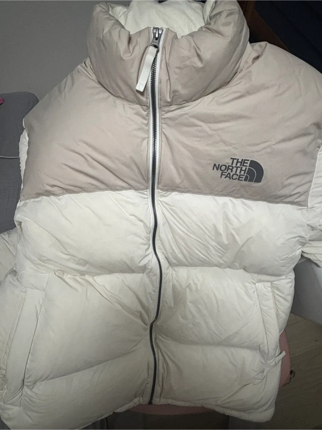 노스페이스 눕시 패딩 크림 2XL(110)