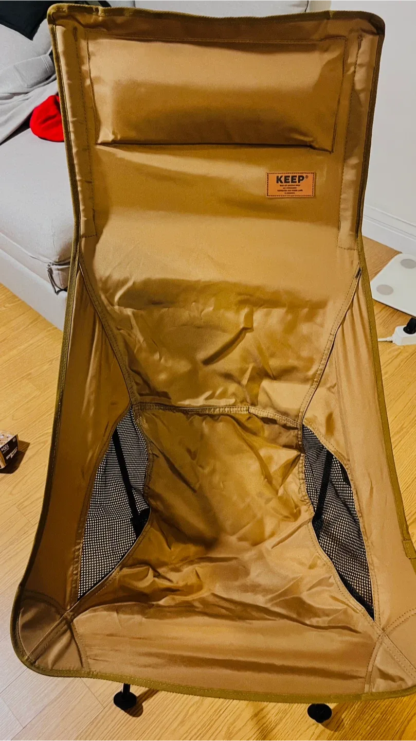 KEEP 캠핑 경량 체어 베이지