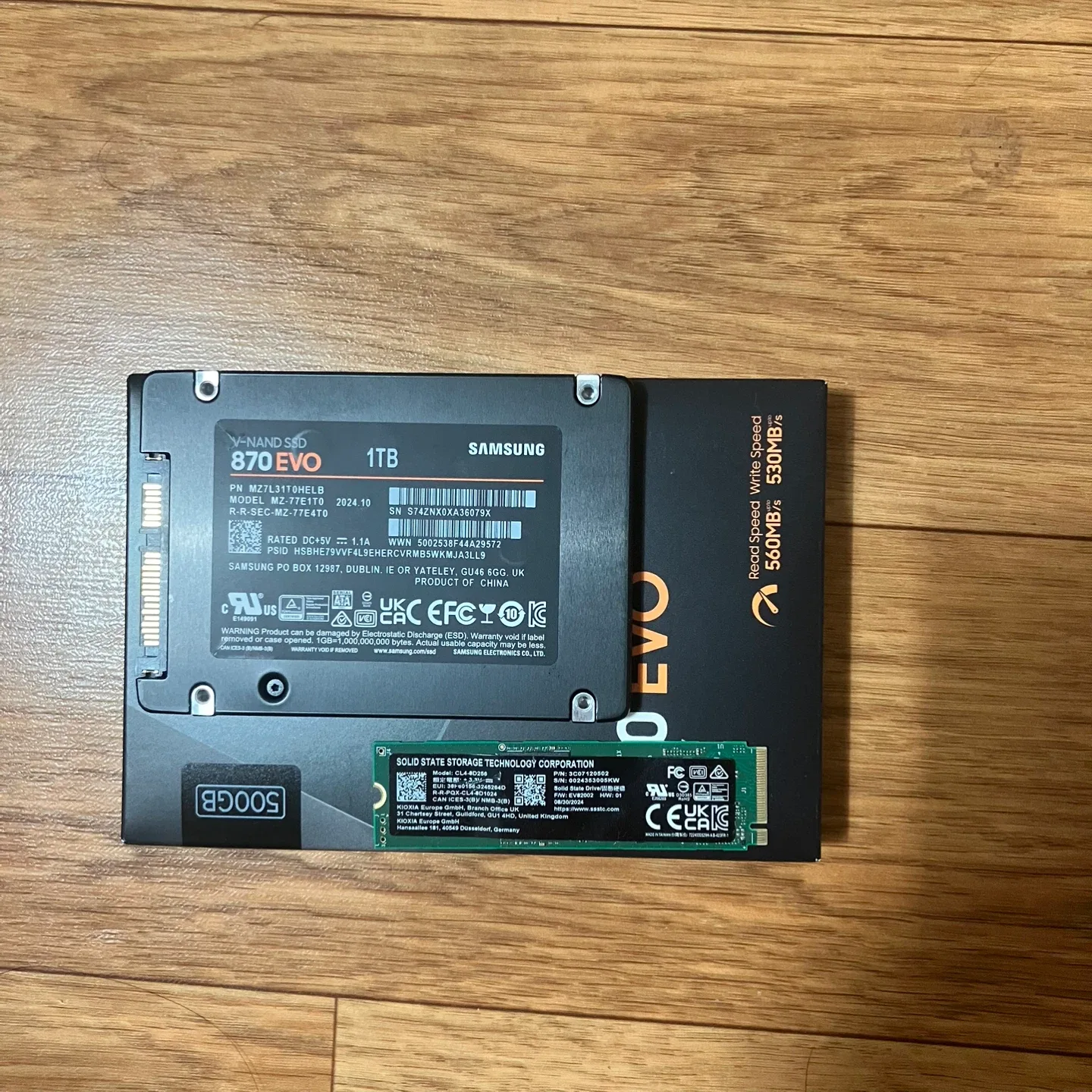 삼성 ssd 500, 1TB , kioxia 256