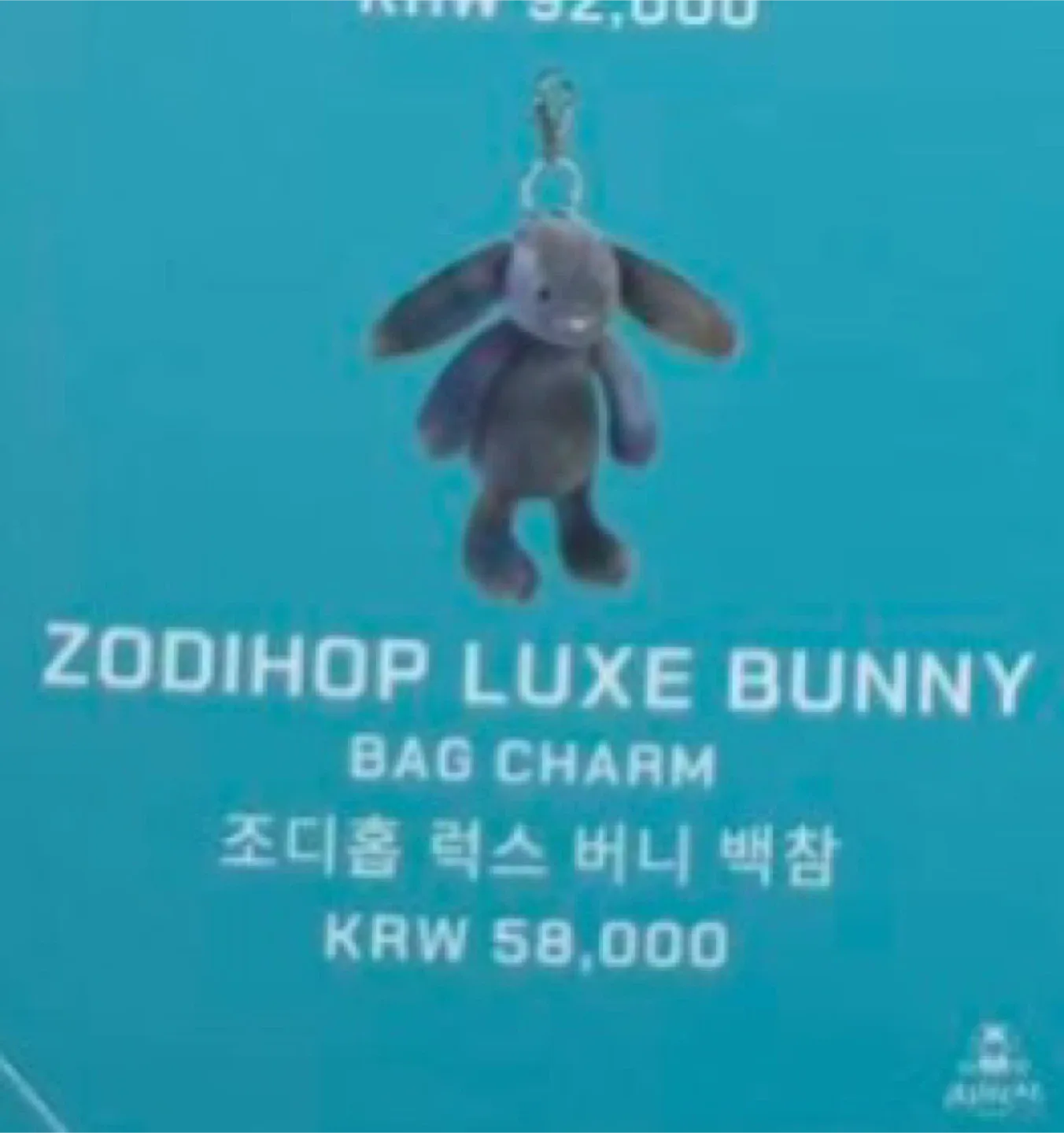 (대리구매)성수동 젤리캣 스페이스 팝업스토어 버니 키링