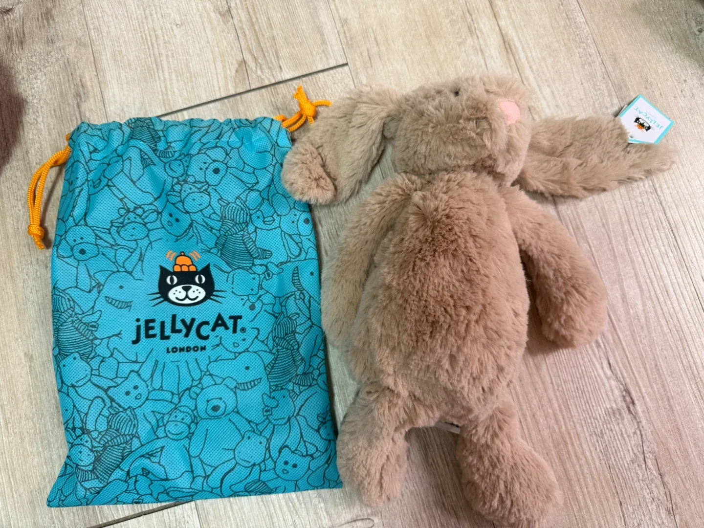 젤리캣 버니 M 사이즈 갈색 토끼 인형