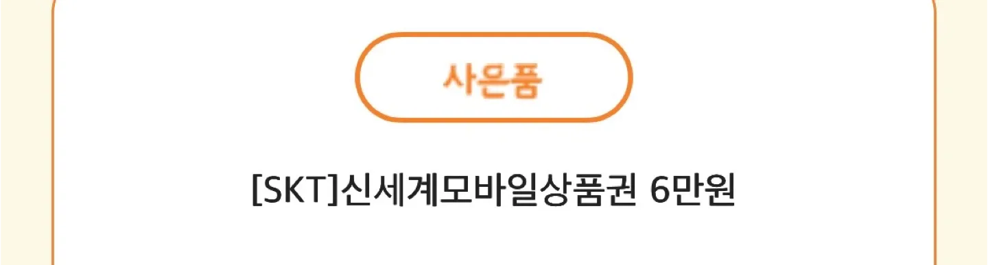 신세계 상품권 6만원권 교환권