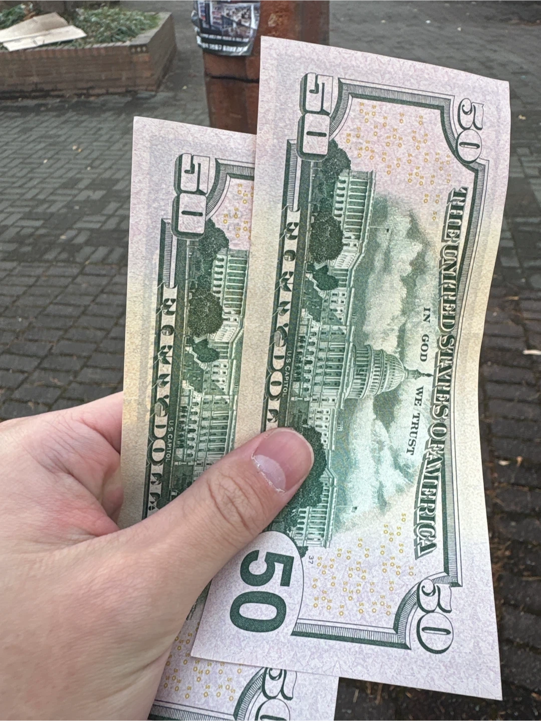 50달러 지폐 2장 (총 100달러) | 티켓/교환권 | 당근 중고거래