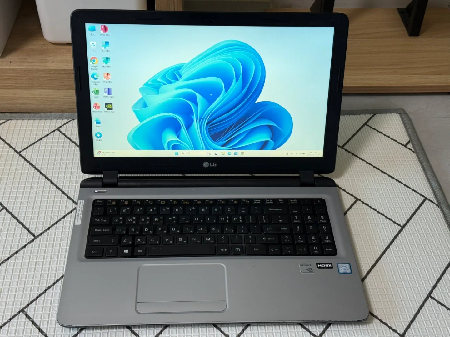 LG 노트북 i5 cpu GeForce940 그래픽 ssd256