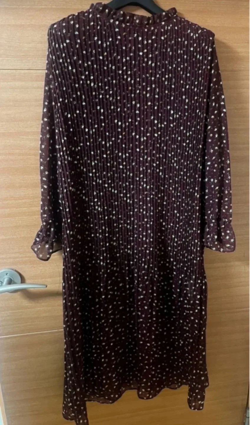 나인 플리츠 롱 원피스