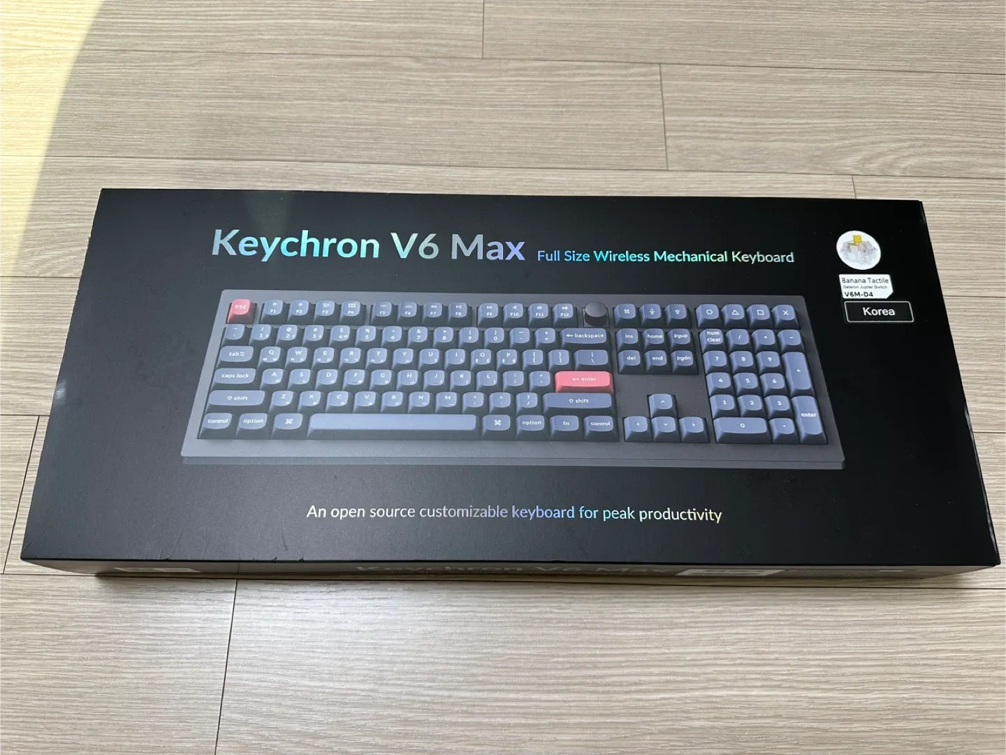 키크론 V6 Max 바나나축 무선 기계식 키보드 새상품