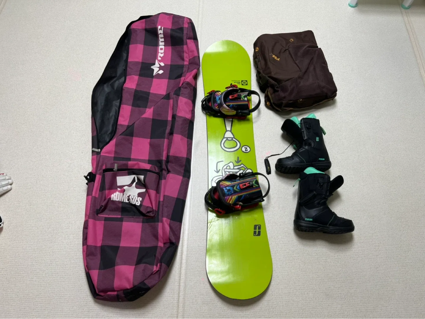 중상급 스노우보드 풀세트 여성용