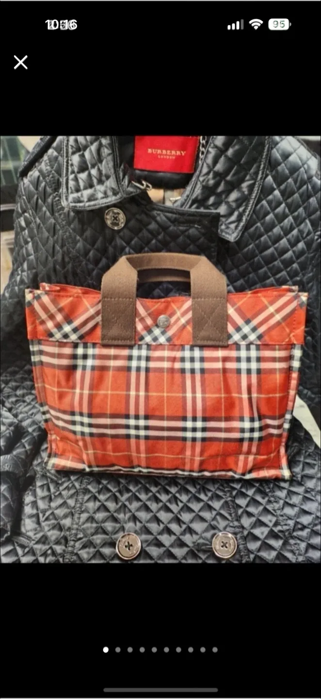 정품 Burberry 도트백 희귀템