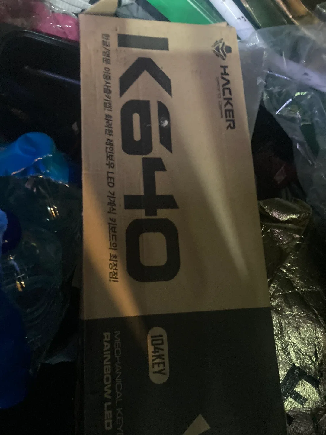 Hacker K640 키보드 거의 새상품