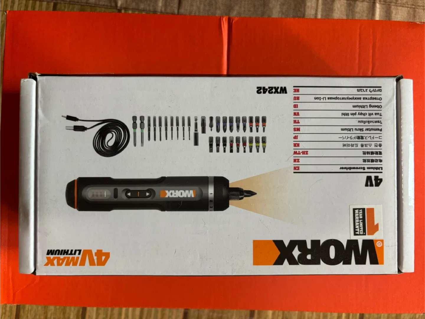 WORX 웍스 WX242 4V 전동 스크류 드라이버