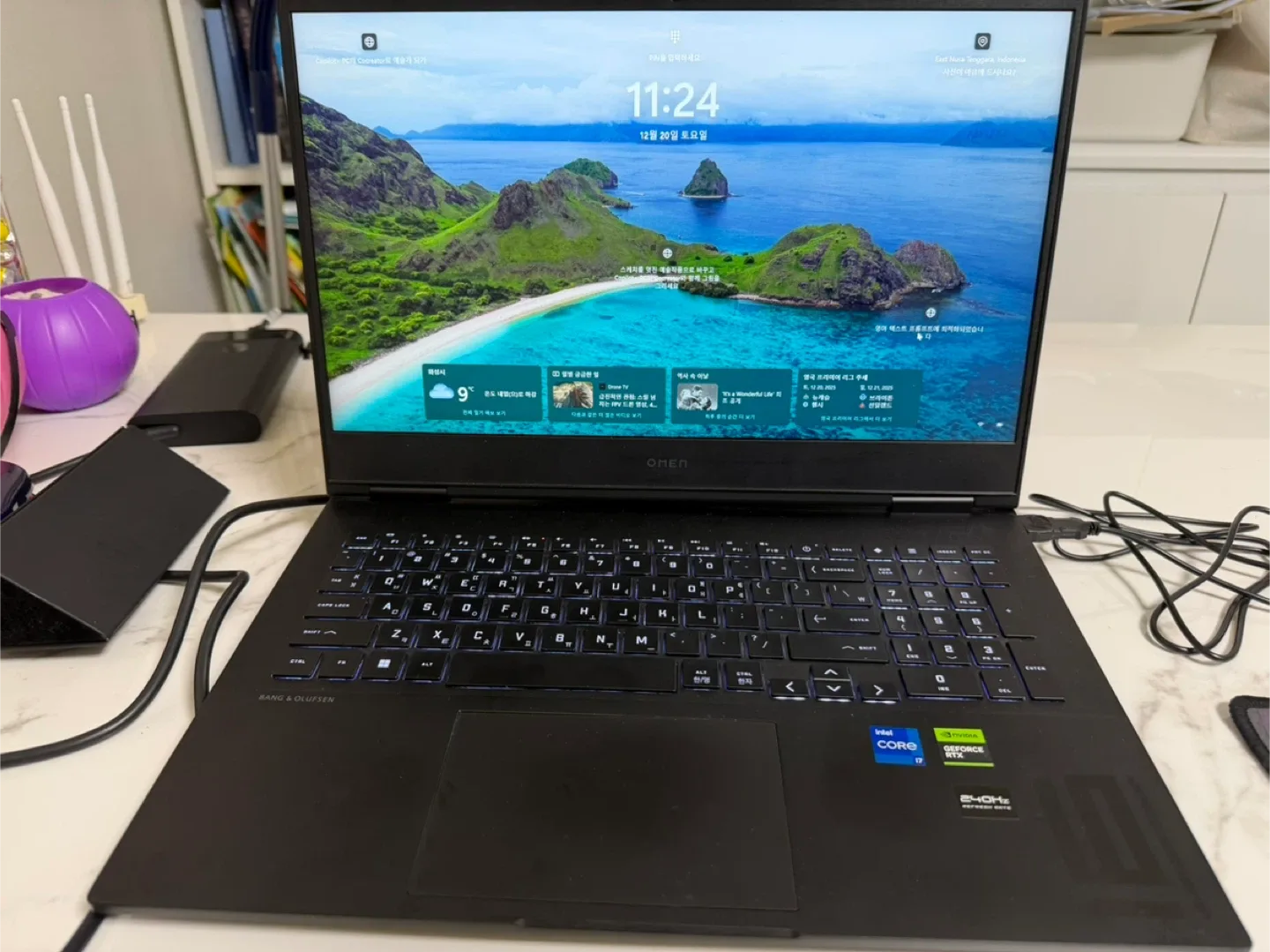 HP 오멘16 i9-14900HX / RTX4080 (TGP 145W) / 배터리 신품 / 진단통과