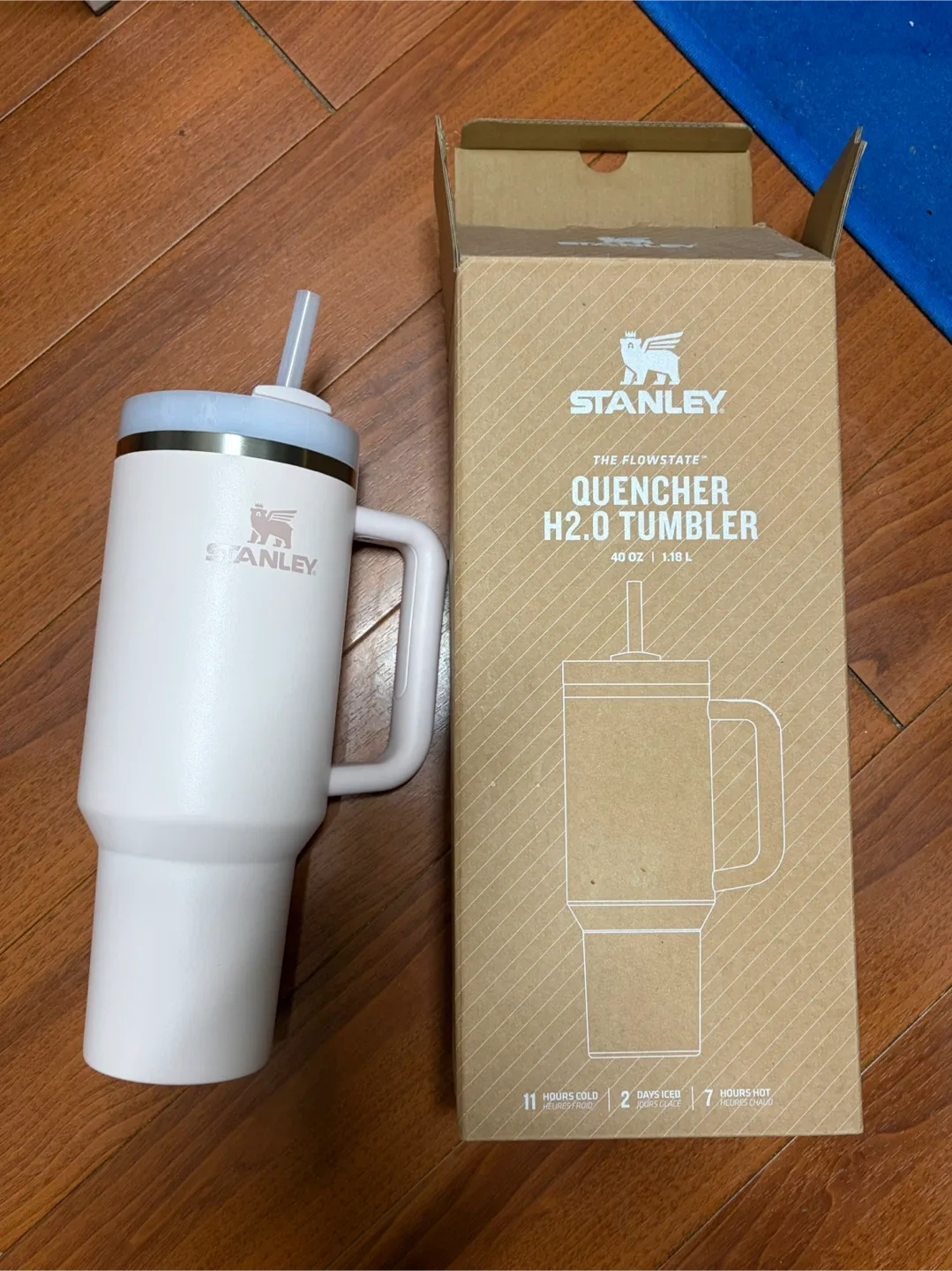 [새상품] 스탠리 퀜처 H2.0 텀블러 40oz 로즈쿼츠