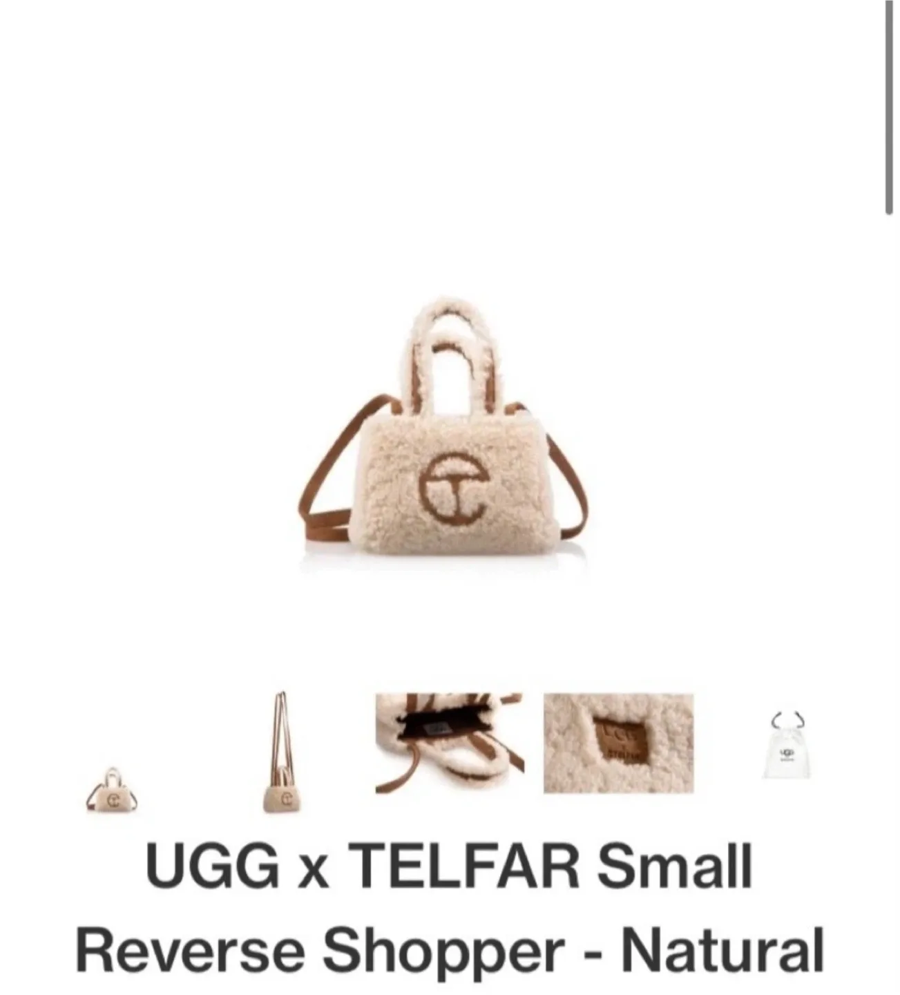 UGG x Telfar 텔파 어그 스몰 쇼핑백 (새상품)