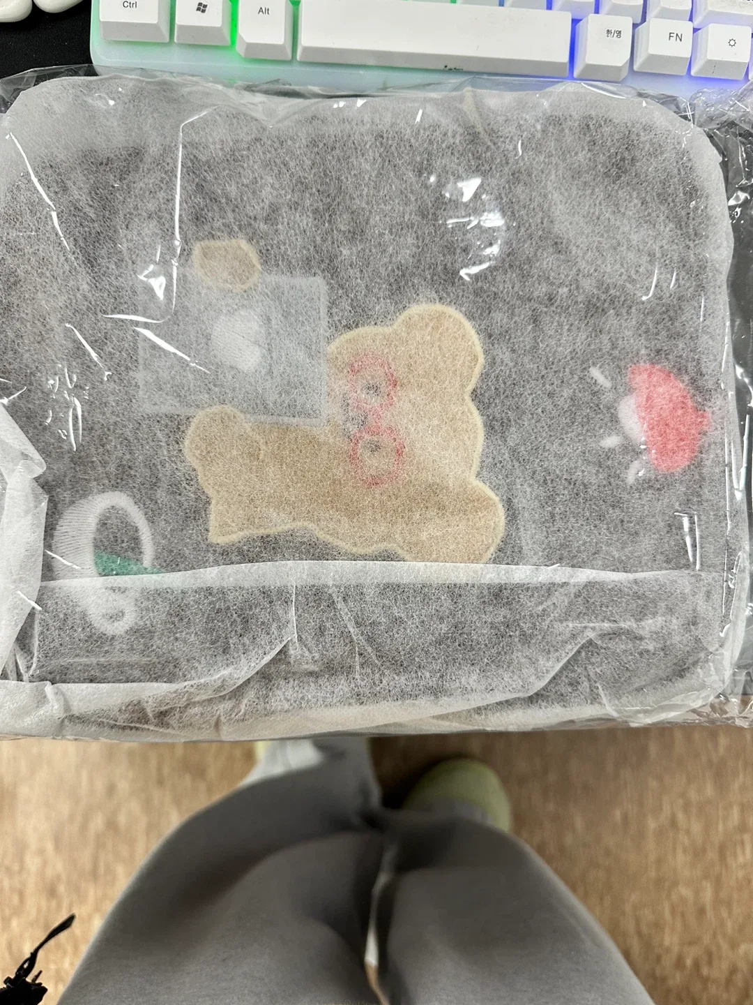 귀여운 곰돌이 태블릿 파우치 새상품